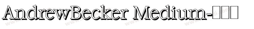 AndrewBecker Medium字体转换